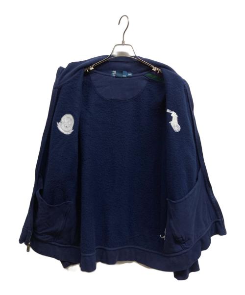 POLO RALPH LAUREN（ポロ・ラルフローレン）POLO RALPH LAUREN (ポロ・ラルフローレン) ジップスウェット ネイビー サイズ:XXLの古着・服飾アイテム