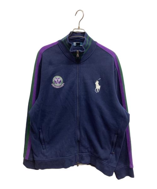 POLO RALPH LAUREN（ポロ・ラルフローレン）POLO RALPH LAUREN (ポロ・ラルフローレン) ジップスウェット ネイビー サイズ:XXLの古着・服飾アイテム