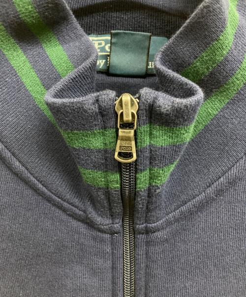 POLO RALPH LAUREN（ポロ・ラルフローレン）POLO RALPH LAUREN (ポロ・ラルフローレン) ジップスウェット ネイビー サイズ:XXLの古着・服飾アイテム