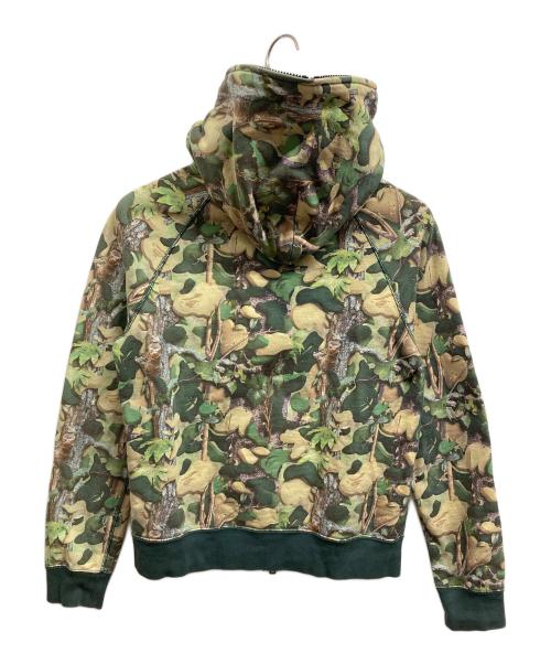 A BATHING APE（アベイシングエイプ）A BATHING APE (アベイシングエイプ) カモ柄ジップパーカー カーキ サイズ:Sの古着・服飾アイテム