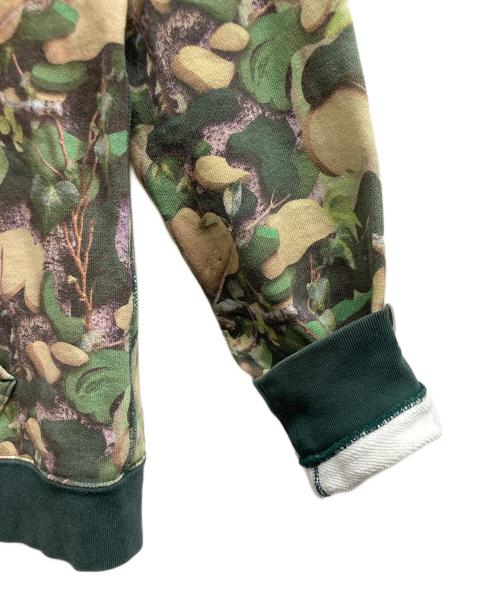 A BATHING APE（アベイシングエイプ）A BATHING APE (アベイシングエイプ) カモ柄ジップパーカー カーキ サイズ:Sの古着・服飾アイテム