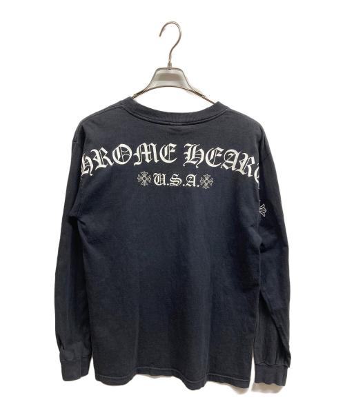 CHROME HEARTS（クロムハーツ）CHROME HEARTS (クロムハーツ) バックプリントロングスリーブカットソー ブラック サイズ:Mの古着・服飾アイテム