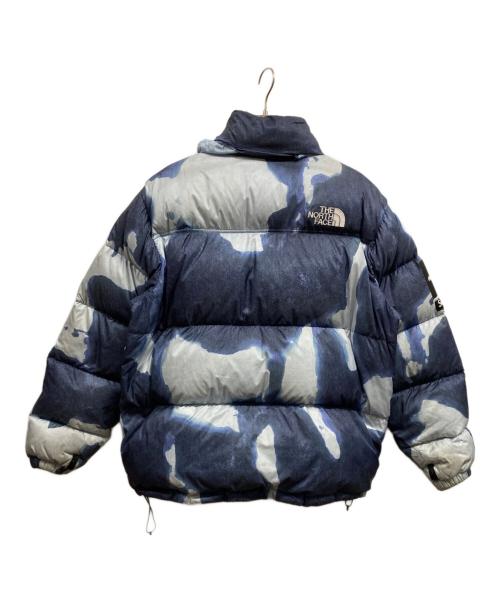 SUPREME（シュプリーム）SUPREME (シュプリーム) THE NORTH FACE (ザ ノース フェイス) Bleached Denim Print Nuptse Jacket ブルー サイズ: XL/TGの古着・服飾アイテム