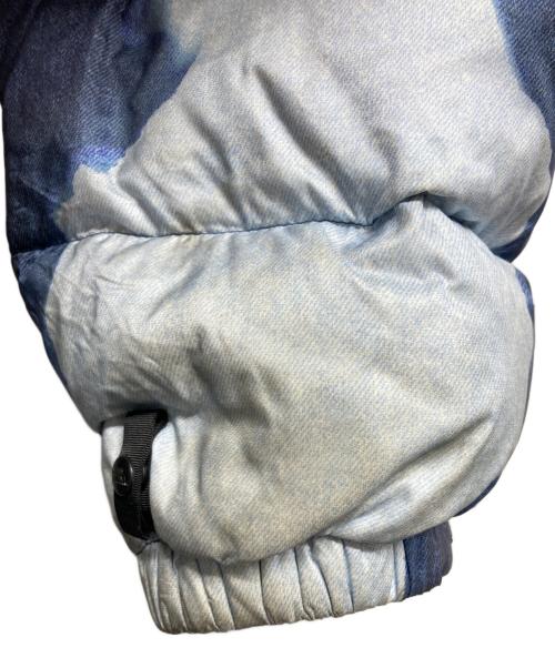 SUPREME（シュプリーム）SUPREME (シュプリーム) THE NORTH FACE (ザ ノース フェイス) Bleached Denim Print Nuptse Jacket ブルー サイズ: XL/TGの古着・服飾アイテム