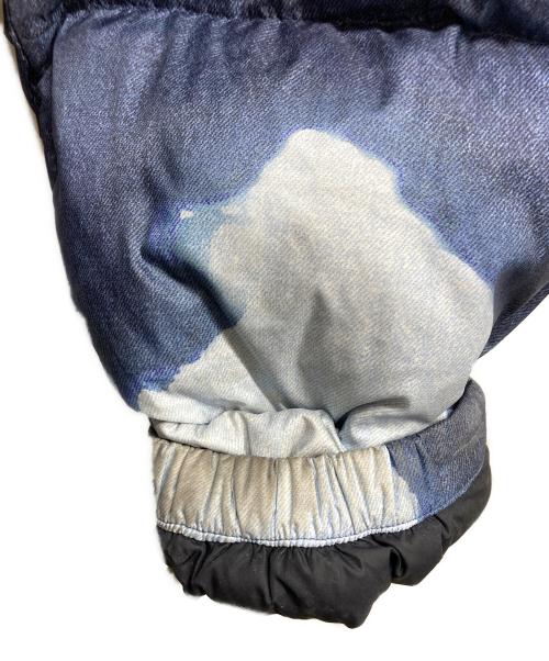 SUPREME（シュプリーム）SUPREME (シュプリーム) THE NORTH FACE (ザ ノース フェイス) Bleached Denim Print Nuptse Jacket ブルー サイズ: XL/TGの古着・服飾アイテム