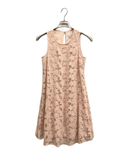 Calvin Klein（カルバンクライン）Calvin Klein (カルバンクライン) ノースリーブワンピース/Calvin Kleinワンピース ピンク サイズ:4の古着・服飾アイテム