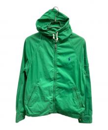 POLO RALPH LAUREN（ポロ・ラルフローレン）の古着「フーデッドジャケット/POLO RALPH LAURENジャケット」｜グリーン
