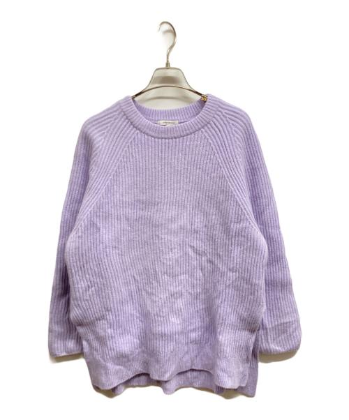 23区（ニジュウサンク）23区 (ニジュウサンク) ウールカシミヤブレンドバルキー チュニック ニット/23区ニット パープル サイズ:Mの古着・服飾アイテム