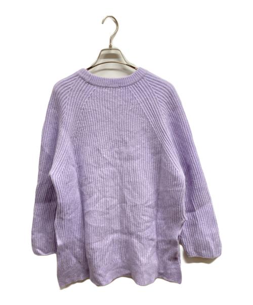 23区（ニジュウサンク）23区 (ニジュウサンク) ウールカシミヤブレンドバルキー チュニック ニット/23区ニット パープル サイズ:Mの古着・服飾アイテム