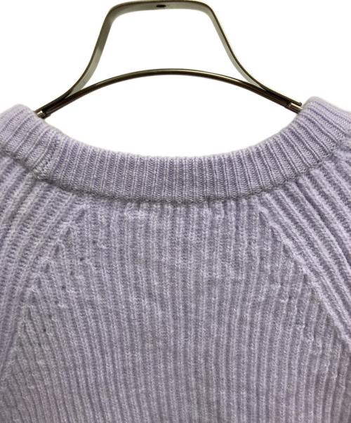 23区（ニジュウサンク）23区 (ニジュウサンク) ウールカシミヤブレンドバルキー チュニック ニット/23区ニット パープル サイズ:Mの古着・服飾アイテム