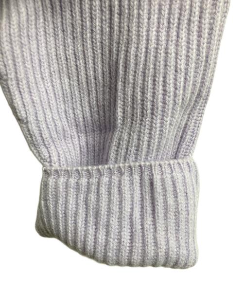 23区（ニジュウサンク）23区 (ニジュウサンク) ウールカシミヤブレンドバルキー チュニック ニット/23区ニット パープル サイズ:Mの古着・服飾アイテム