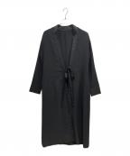 DEUXIEME CLASSEドゥーズィエム クラス）の古着「PAN GOWN ガウンコート」｜ブラック