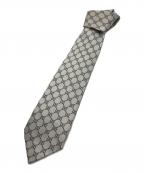 GUCCIグッチ）の古着「GGシルクネクタイ/GUCCI」｜グレー