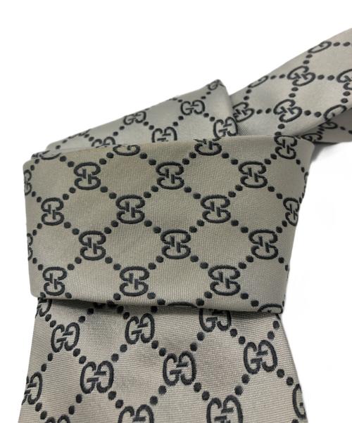 GUCCI（グッチ）GUCCI (グッチ) GGシルクネクタイ/GUCCI グレー サイズ:不明の古着・服飾アイテム