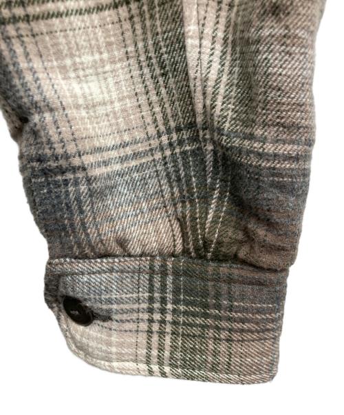 BAYFLOW（ベイフロー）BAYFLOW (ベイフロー) PENDLETON (ペンドルトン) オンブレチェックジャケット グレー サイズ:Lの古着・服飾アイテム