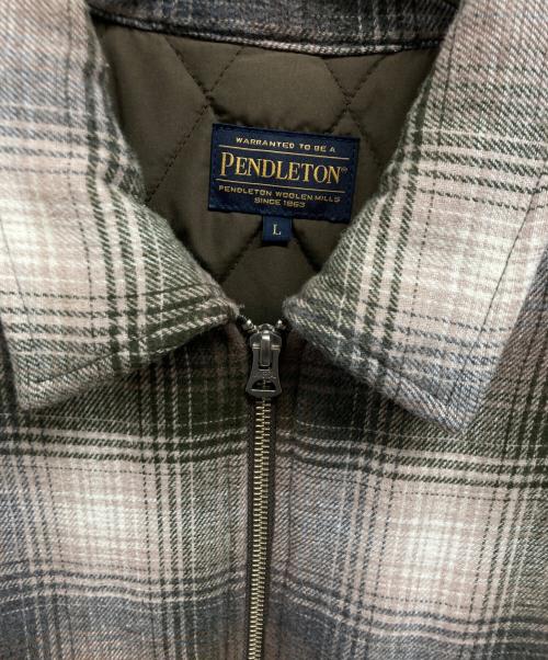 BAYFLOW（ベイフロー）BAYFLOW (ベイフロー) PENDLETON (ペンドルトン) オンブレチェックジャケット グレー サイズ:Lの古着・服飾アイテム