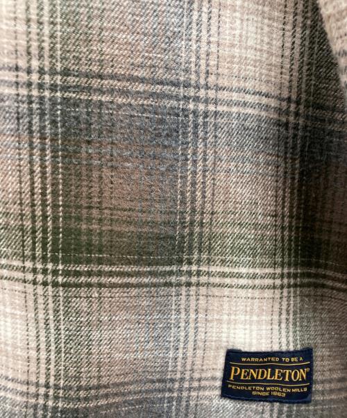 BAYFLOW（ベイフロー）BAYFLOW (ベイフロー) PENDLETON (ペンドルトン) オンブレチェックジャケット グレー サイズ:Lの古着・服飾アイテム