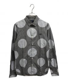 FRED PERRY（フレッドペリー）の古着「チェックシャツ/FRED PERRYシャツ」｜ブラック
