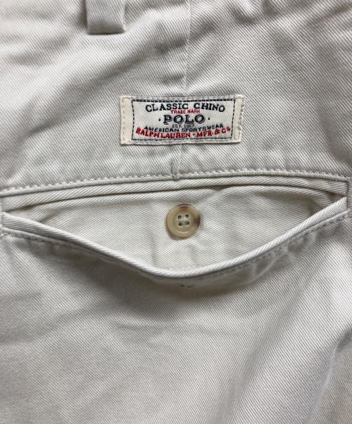 POLO RALPH LAUREN（ポロ・ラルフローレン）POLO RALPH LAUREN (ポロ・ラルフローレン) チノパンツ アイボリー サイズ: 35×30の古着・服飾アイテム