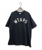 WTAPSダブルタップス）の古着「SNEAK アーチロゴ Tシャツ/WTAPS」｜ネイビー