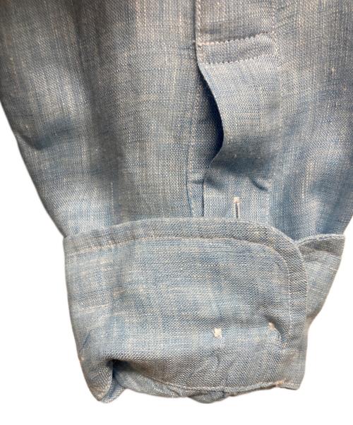 BROOKS BROTHERS（ブルックスブラザーズ）BROOKS BROTHERS (ブルックスブラザーズ) リネンボタンダウンシャツ ブルー サイズ:Sの古着・服飾アイテム