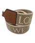 LOEWE（ロエベ）の古着「キャンバス レザー アナグラム ショルダーストラップ」｜ベージュ