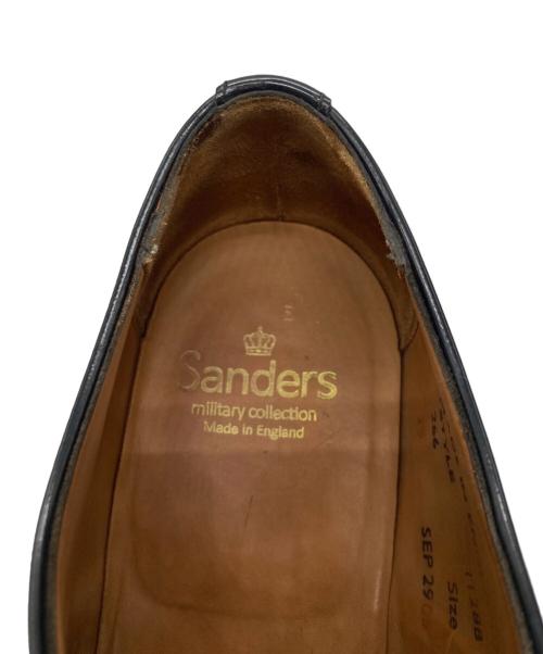 SANDERS（サンダース）SANDERS (サンダース) ミリタリーダービーシューズ ブラック サイズ: 8 1/2の古着・服飾アイテム
