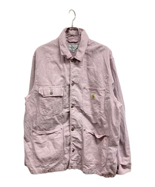 Carhartt WIP（カーハート ワーク イン プログレス）CARHARTT WIP (カーハート ワーク イン プログレス) WALTER CHORE COAT ピンク サイズ:XLの古着・服飾アイテム