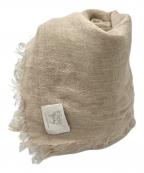 NIMNIM DUAIニムニムデュアイ）の古着「別注 PREMIUM LINEN GAUZE STOLE ストール/NIMNIM DUAI」｜アイボリー