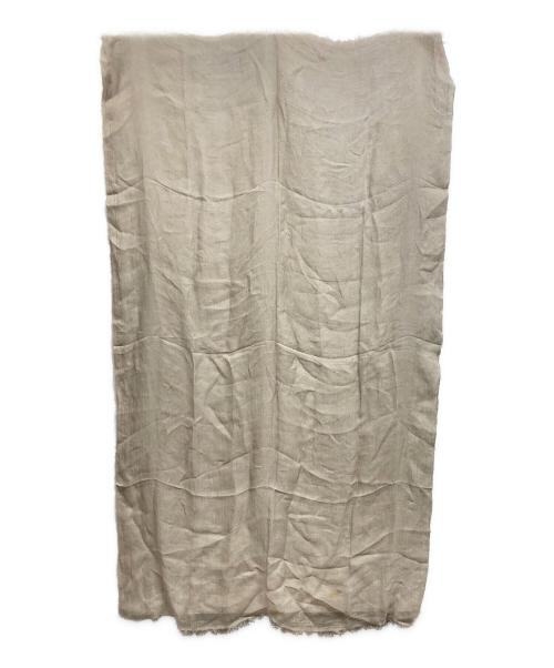 NIMNIM DUAI（ニムニムデュアイ）NIMNIM DUAI (ニムニムデュアイ) 別注 PREMIUM LINEN GAUZE STOLE ストール/NIMNIM DUAI アイボリーの古着・服飾アイテム