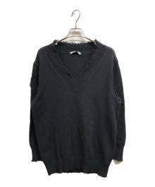 ALEXANDER WANG（アレキサンダー・ワン）の古着「Vネックニット」｜ブラック