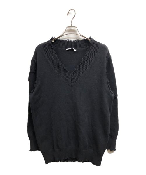 ALEXANDER WANG（アレキサンダー・ワン）ALEXANDER WANG (アレキサンダー・ワン) Vネックニット ブラック サイズ:Sの古着・服飾アイテム