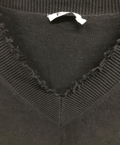 ALEXANDER WANG（アレキサンダー・ワン）ALEXANDER WANG (アレキサンダー・ワン) Vネックニット ブラック サイズ:Sの古着・服飾アイテム