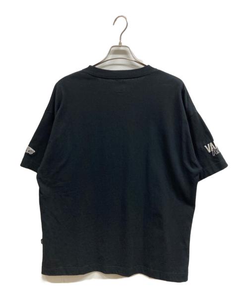 VANS（ヴァンズ）VANS (ヴァンズ) WIND AND SEA (ウィンダンシー) チェッカー フラッグ クルーネック 半袖Tシャツ ブラック サイズ:Lの古着・服飾アイテム