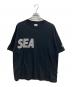VANS（ヴァンズ）の古着「チェッカー フラッグ クルーネック 半袖Tシャツ」｜ブラック