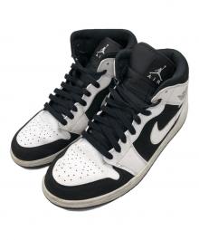 NIKE（ナイキ）の古着「エアジョーダン1 ミッド "ホワイト/ブラック"」｜ホワイト