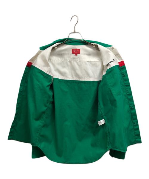 SUPREME（シュプリーム）Supreme (シュプリーム) カラーブロックワークシャツ グリーン サイズ:Sの古着・服飾アイテム