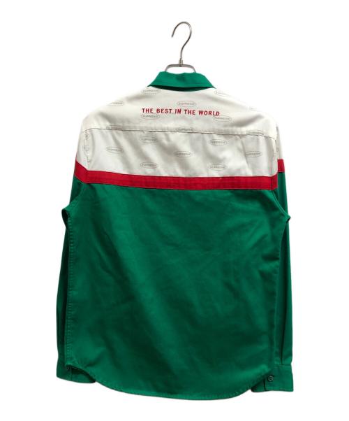 SUPREME（シュプリーム）Supreme (シュプリーム) カラーブロックワークシャツ グリーン サイズ:Sの古着・服飾アイテム