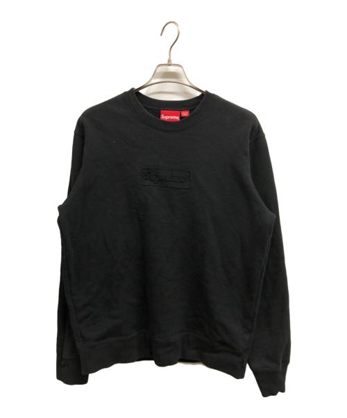SUPREME（シュプリーム）Supreme (シュプリーム) カットアウト ロゴ クルーネック スウェット ブラック サイズ:Mの古着・服飾アイテム