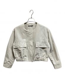 theory luxe（セオリーリュクス）の古着「DOVER TANYAノーカラージャケット/theory luxe」｜アイボリー