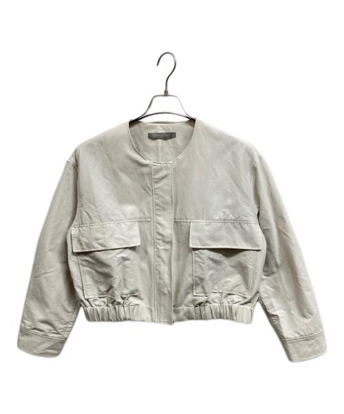 theory luxe（セオリーリュクス）theory luxe (セオリーリュクス) DOVER TANYAノーカラージャケット/theory luxe アイボリー サイズ:40の古着・服飾アイテム
