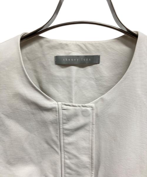 theory luxe（セオリーリュクス）theory luxe (セオリーリュクス) DOVER TANYAノーカラージャケット/theory luxe アイボリー サイズ:40の古着・服飾アイテム