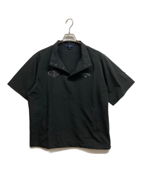 Callaway（キャロウェイ）Callaway (キャロウェイ) 8WAYストレッチ 半袖 プルオーバーブルゾン ブラック サイズ:Lの古着・服飾アイテム