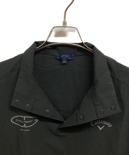 Callaway（キャロウェイ）Callaway (キャロウェイ) 8WAYストレッチ 半袖 プルオーバーブルゾン ブラック サイズ:Lの古着・服飾アイテム