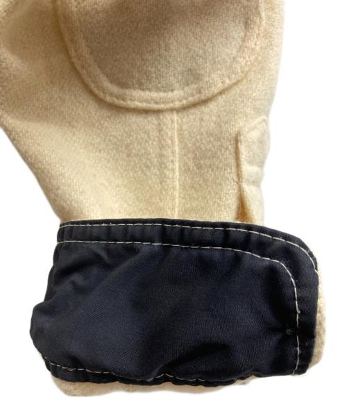 JOHNSON（ジョンソン）johnson (ジョンソン) ボーダーウールジャケット/johnsonジャケット ベージュ サイズ:Mの古着・服飾アイテム