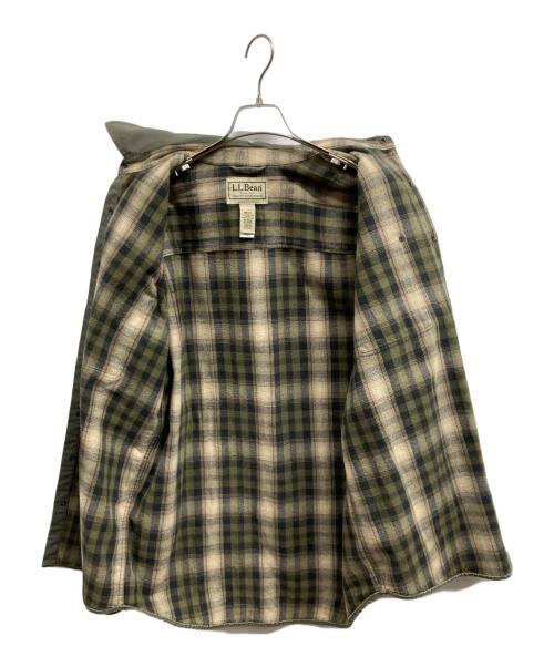 L.L.Bean（エルエルビーン）L.L.Bean (エルエルビーン) 裏チェックダックハーフコート/L.L.Beanジャケット グリーン サイズ:Mの古着・服飾アイテム