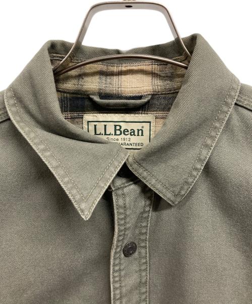 L.L.Bean（エルエルビーン）L.L.Bean (エルエルビーン) 裏チェックダックハーフコート/L.L.Beanジャケット グリーン サイズ:Mの古着・服飾アイテム