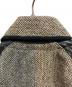中古・古着 Harris Tweed (ハリスツイード) レザー切替ツイードジャケット/Harris Tweedジャケット ベージュ サイズ:XS：10000円