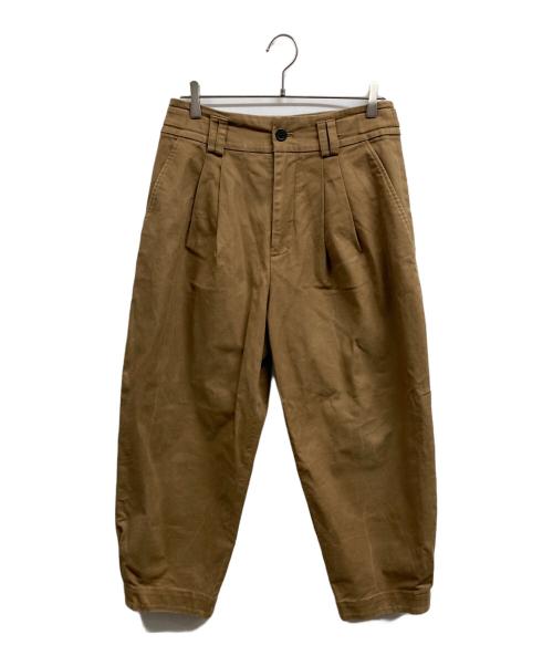 SALUE（サリュ）salue (サリュ) eggタックパンツ ブラウン サイズ:2の古着・服飾アイテム