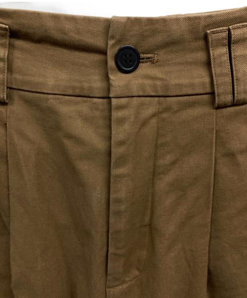 SALUE（サリュ）salue (サリュ) eggタックパンツ ブラウン サイズ:2の古着・服飾アイテム